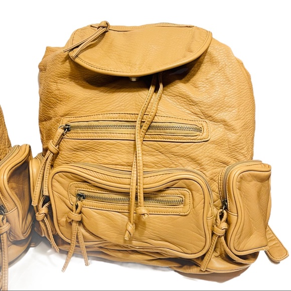 (2) Forever 21 Faux Leather Mini Backpacks in Tan - Picture 6 of 9